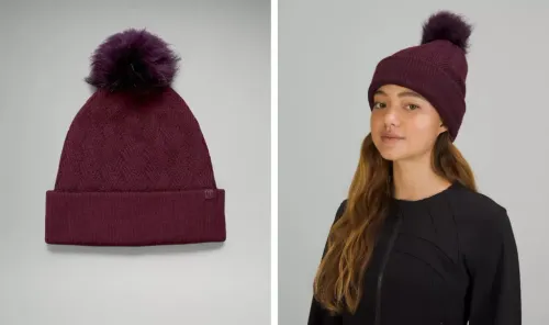 lululemon Chevron Knit Pom Beanie